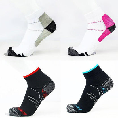 L XL Ankle Compression Socks for Foot Support and Daily Comfort Unisex - White-Rose Red V528-9360101012311