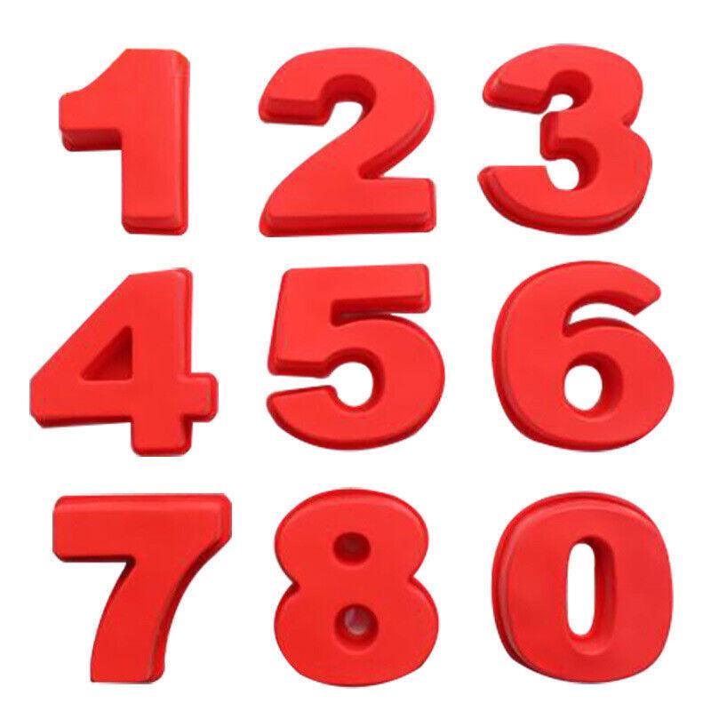 10 Inch Silicone Number Cake Mould Birthday Baking Pan Fondant Tools - 6 or 9 V528-9360101012489