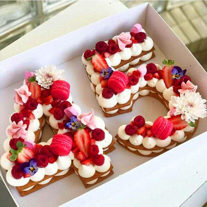 10 Inch Silicone Number Cake Mould Birthday Baking Pan Fondant Tools - 6 or 9 V528-9360101012489