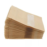 10-200x 23*35+5cm Stand Up Bag Kraft Paper Seal Packaging Window Zip Lock Pouch - 50 PCS V528-9360101014759