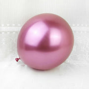 Metallic Latex Balloons 12 Inch Chrome Party Balloons for Birthday Wedding Decoration - Silver 10PCS V528-9360101015091