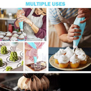 2/4PCS Reusable Silicone Pastry Bag DIY Icing Bags Cream Cake Decorating - 2 PCS(18 inch *2) V528-9360101015589