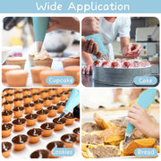 2/4PCS Reusable Silicone Pastry Bag DIY Icing Bags Cream Cake Decorating - 2 PCS(18 inch *2) V528-9360101015589