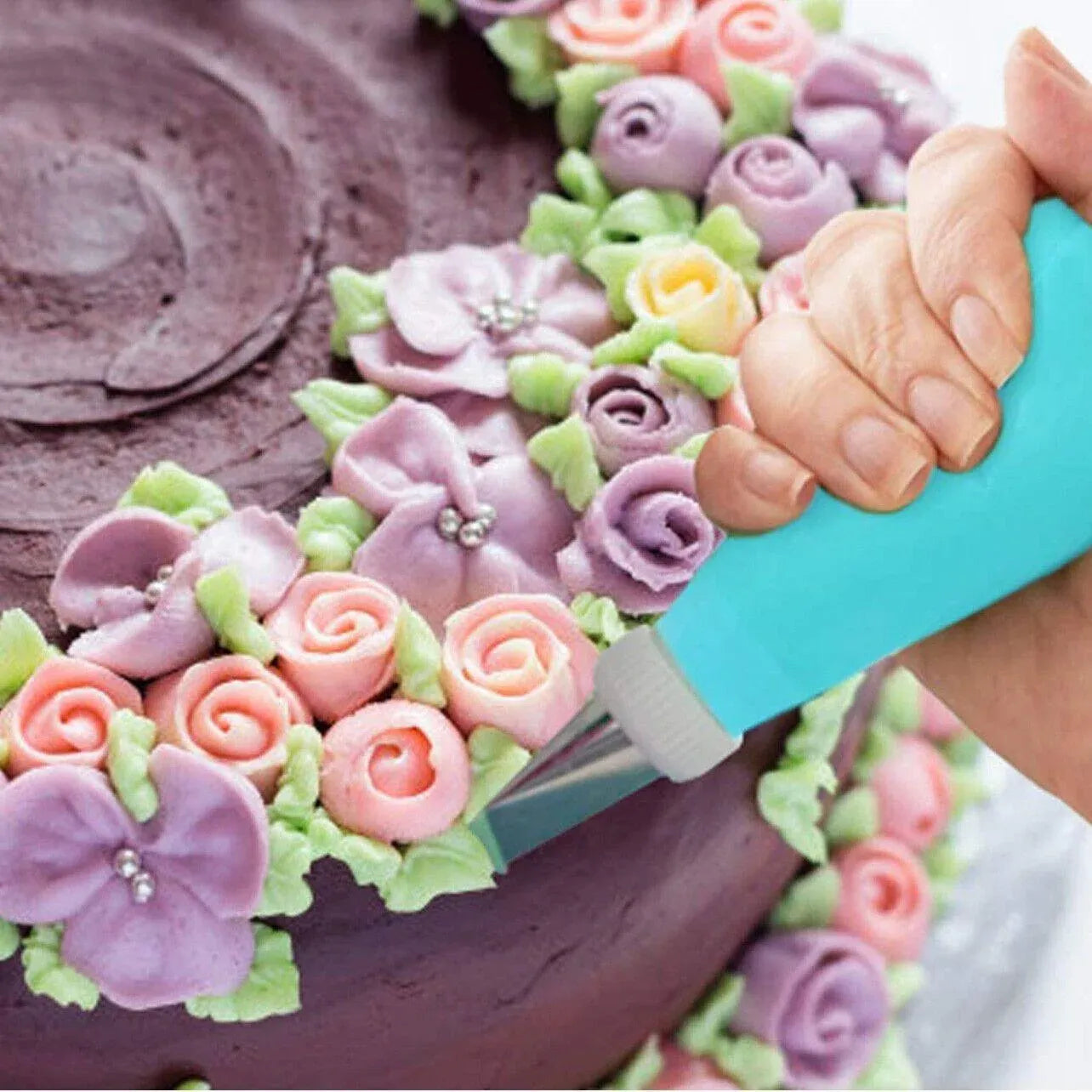 2/4PCS Reusable Silicone Pastry Bag DIY Icing Bags Cream Cake Decorating - 2 PCS(20 inch *2) V528-9360101015596