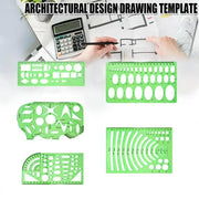 11Pcs Plastic Geometric Template Ruler Stencil Set Measuring Tool - 11 PCS V528-9360101017026