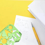 11Pcs Plastic Geometric Template Ruler Stencil Set Measuring Tool - 11 PCS V528-9360101017026