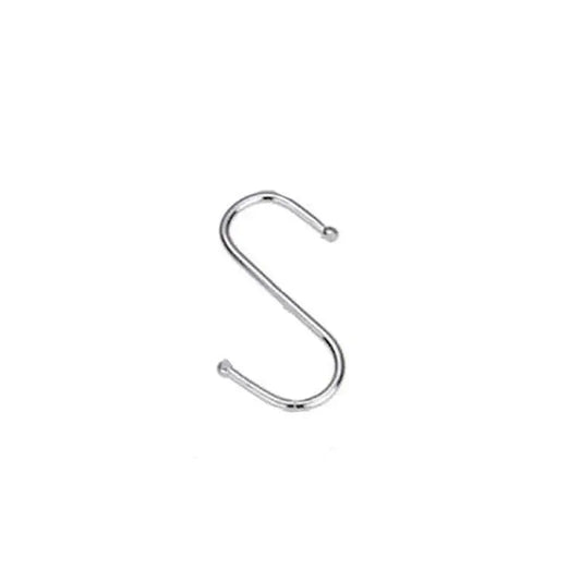 8cm Stainless Steel S Shape Hooks Kitchen Hanger Rack Clothes Hanging Plant Holders - 5PCS V528-9360101020187