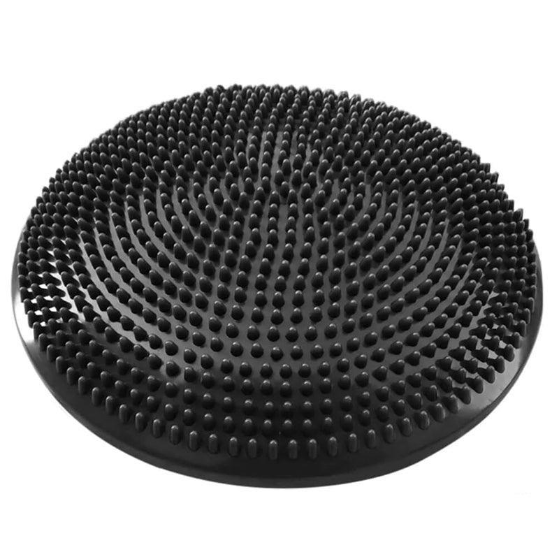 Balance Stability Cushion Wobble Air Disc Ankle Knee Strength Rehab Exercise - Black V528-9360101024383