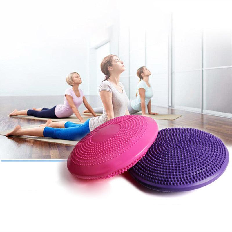 Balance Stability Cushion Wobble Air Disc Ankle Knee Strength Rehab Exercise - Purple V528-9360101024406