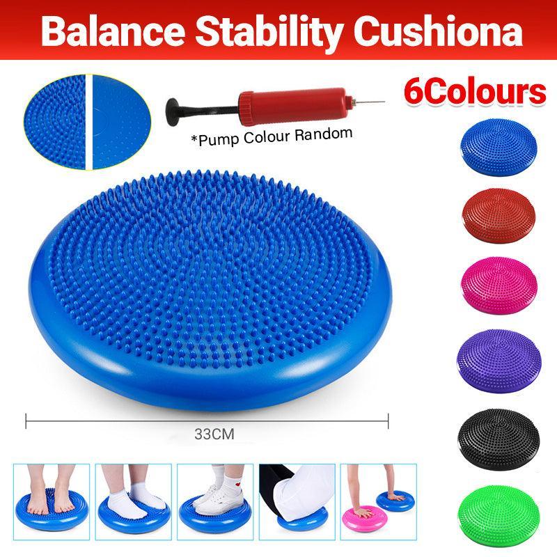 Balance Stability Cushion Wobble Air Disc Ankle Knee Strength Rehab Exercise - Red V528-9360101024420