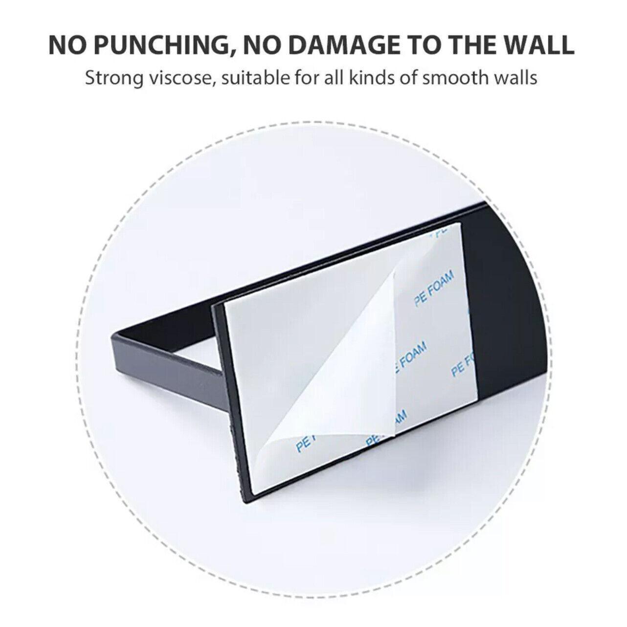Self-Adhesive Paper Towel Holder Rack for Kitchen Rolls and Wrap Storage - White x 1 unit V528-9360101025892