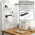 Self-Adhesive Paper Towel Holder Rack for Kitchen Rolls and Wrap Storage - Black x 1 unit V528-9360101025908