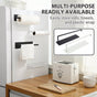 Self-Adhesive Paper Towel Holder Rack for Kitchen Rolls and Wrap Storage - Black x 1 unit V528-9360101025908