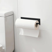 Self-Adhesive Paper Towel Holder Rack for Kitchen Rolls and Wrap Storage - Black x 1 unit V528-9360101025908