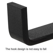 Self-Adhesive Paper Towel Holder Rack for Kitchen Rolls and Wrap Storage - Black x 1 unit V528-9360101025908