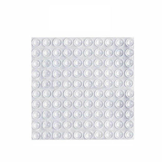 100PCS Clear Silicone Bumper Pads Self Adhesive Door Drawer Cabinet Furniture Stopper - 100PCS-10*2mm V528-9360101031770