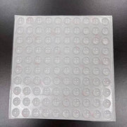 100PCS Clear Silicone Bumper Pads Self Adhesive Door Drawer Cabinet Furniture Stopper - 100PCS-10*2mm V528-9360101031770