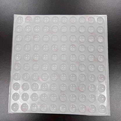 100PCS Clear Silicone Bumper Pads Self Adhesive Door Drawer Cabinet Furniture Stopper - 100PCS-10*2mm V528-9360101031770