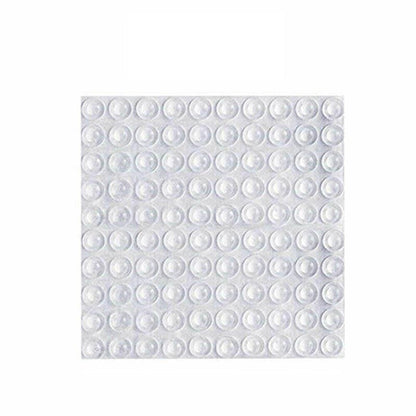 100PCS Clear Silicone Bumper Pads Self Adhesive Door Drawer Cabinet Furniture Stopper - 100PCS-10*2mm V528-9360101031770