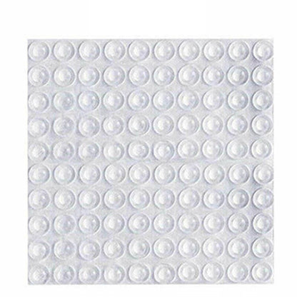 100PCS Clear Silicone Bumper Pads Self Adhesive Door Drawer Cabinet Furniture Stopper - 100PCS-10*2mm V528-9360101031770