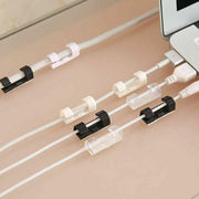 20PCS Cable Clips Management Holder Cord Wire Line Organizer Self-Adhesive M - M Size - Black x 20 PCS V528-9360101034887