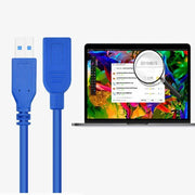 Super speed Usb 3.0 Male To Female Data Cable Extension Cord For Laptop Pc Camera - 1M V528-9360101035969