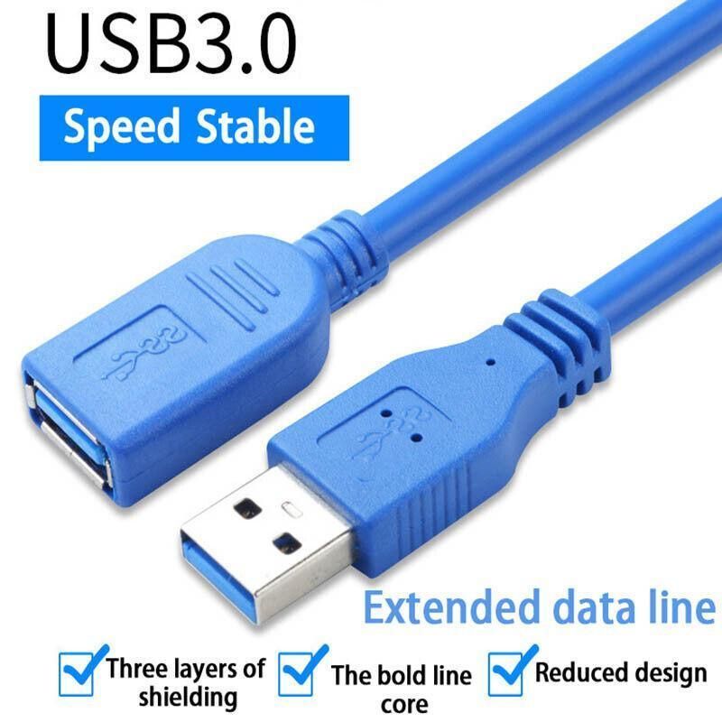Super speed Usb 3.0 Male To Female Data Cable Extension Cord For Laptop Pc Camera - 3M V528-9360101036072