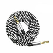 AUX Cable 3.5mm Stereo Audio Input Extension Male to Male Auxiliary Car Cord - White V528-9360101036799
