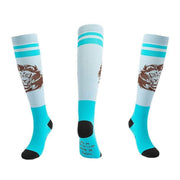 L/XL Size Compression Socks Unisex Adult Nursing Travel Stocking Sport - Lion V528-9360101039974