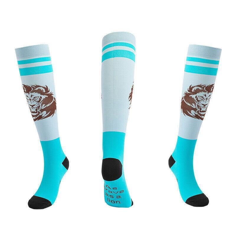 L/XL Size Compression Socks Unisex Adult Nursing Travel Stocking Sport - Lion V528-9360101039974