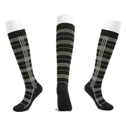 L/XL Size Compression Socks Unisex Adult Nursing Travel Stocking Sport - Black Lattice V528-9360101039998