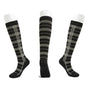 L/XL Size Compression Socks Unisex Adult Nursing Travel Stocking Sport - Black Lattice V528-9360101039998