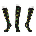 L/XL Size Compression Socks Unisex Adult Nursing Travel Stocking Sport - Black Lemon V528-9360101040000