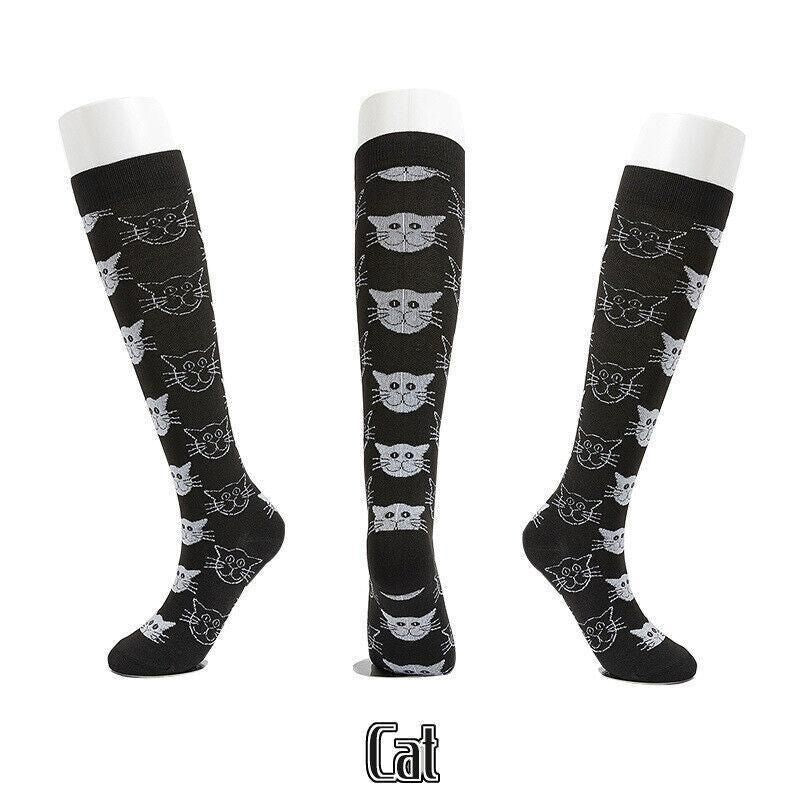 L/XL Size Compression Socks Unisex Adult Nursing Travel Stocking Sport - Cat V528-9360101040062