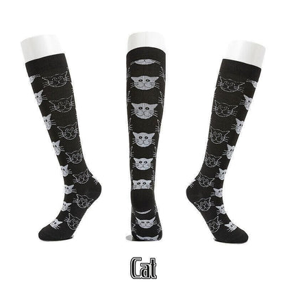 L/XL Size Compression Socks Unisex Adult Nursing Travel Stocking Sport - Cat V528-9360101040062