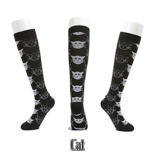 L/XL Size Compression Socks Unisex Adult Nursing Travel Stocking Sport - Cat V528-9360101040062