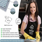 5X Fish Scale Microfiber Cleaning Cloth Dish Washing Glass Wipe Reusable Kitchen - 5Pcs-25cm*25cm V528-9360101040536
