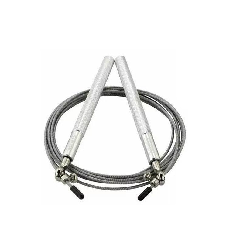 Aolikes Adjustable High Speed Steel Skipping Jump Rope Dual Bearings Gym Boxing - Black V528-9360101047702