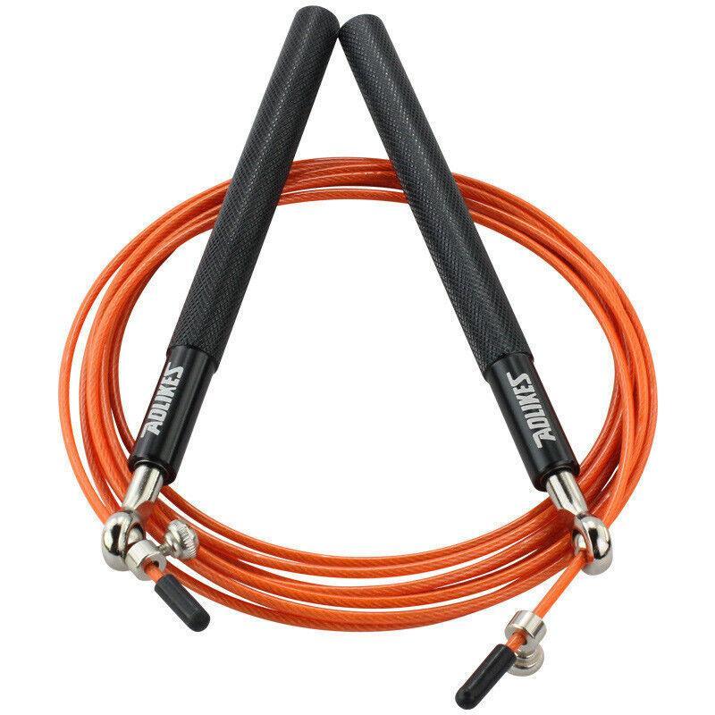 Aolikes Adjustable High Speed Steel Skipping Jump Rope Dual Bearings Gym Boxing - Red V528-9360101047719