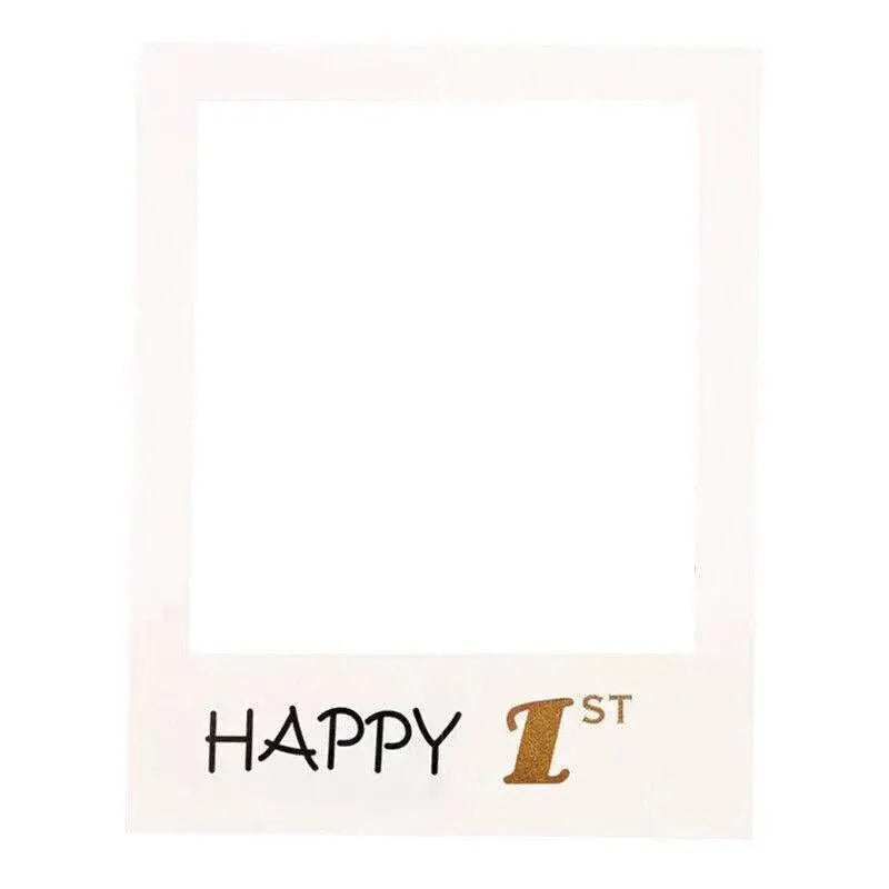 1Th 18Th-60Th Photo Booth Props Picture Frame Wedding Birthday Party Decoration - Happy 1ST V528-9360101049850