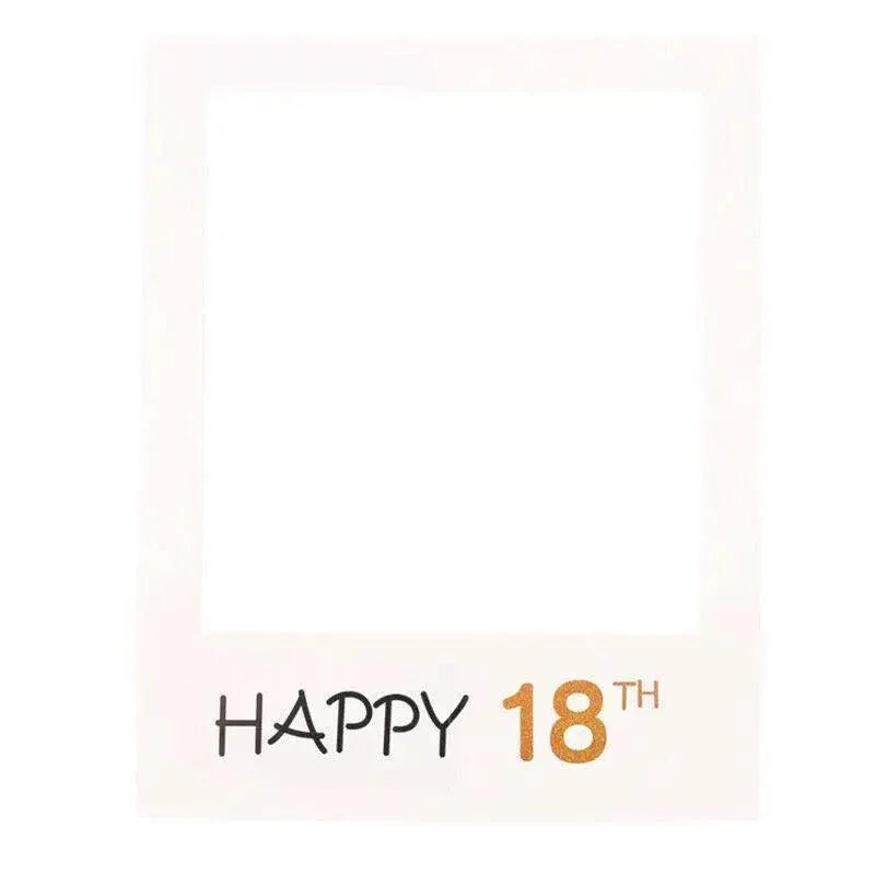 1Th 18Th-60Th Photo Booth Props Picture Frame Wedding Birthday Party Decoration - Happy 18TH V528-9360101049874