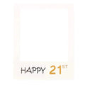 1Th 18Th-60Th Photo Booth Props Picture Frame Wedding Birthday Party Decoration - Happy 21ST V528-9360101049881