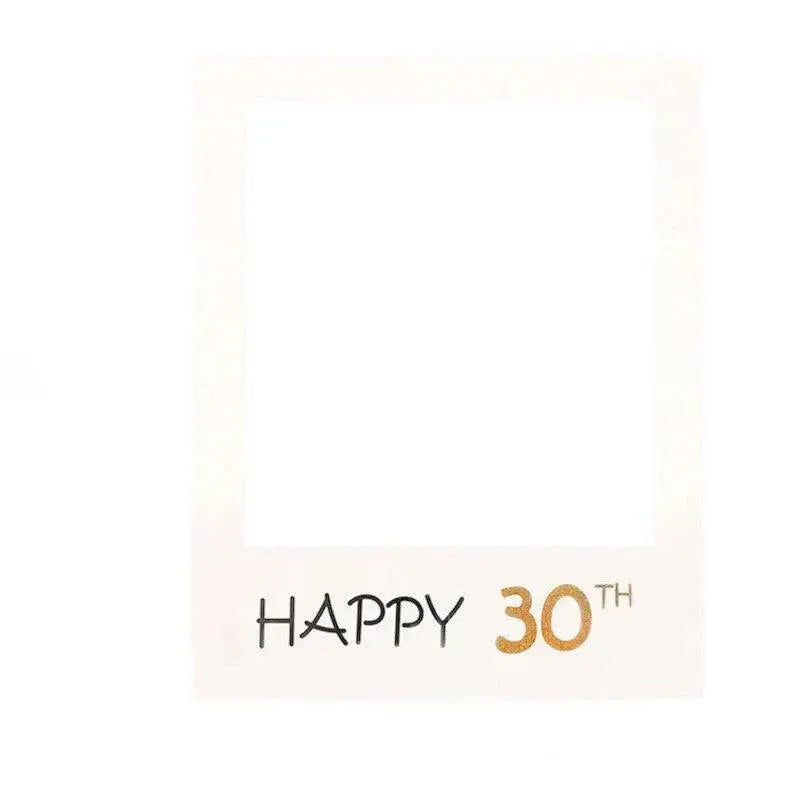 1Th 18Th-60Th Photo Booth Props Picture Frame Wedding Birthday Party Decoration - Happy 30TH V528-9360101049898