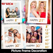 1Th 18Th-60Th Photo Booth Props Picture Frame Wedding Birthday Party Decoration - Happy 30TH V528-9360101049898