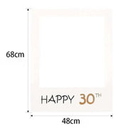 1Th 18Th-60Th Photo Booth Props Picture Frame Wedding Birthday Party Decoration - Happy 30TH V528-9360101049898