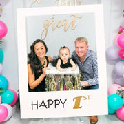 1Th 18Th-60Th Photo Booth Props Picture Frame Wedding Birthday Party Decoration - Happy 30TH V528-9360101049898