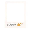 1Th 18Th-60Th Photo Booth Props Picture Frame Wedding Birthday Party Decoration - Happy 40TH V528-9360101049904