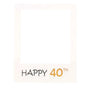 1Th 18Th-60Th Photo Booth Props Picture Frame Wedding Birthday Party Decoration - Happy 40TH V528-9360101049904