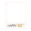 1Th 18Th-60Th Photo Booth Props Picture Frame Wedding Birthday Party Decoration - Happy 50TH V528-9360101049911