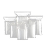 100PCS 100micron Bulk Clear Resealable PE Plastic Zip Bags - 15*22CM V528-9360101051310